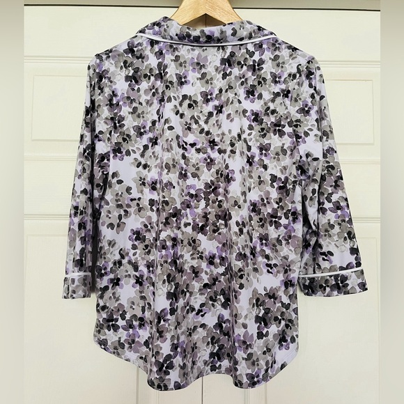 {Simply Vera Vera Wang} Pajama Top and Pants Matching Set in Purple - Small - Picture 7 of 15